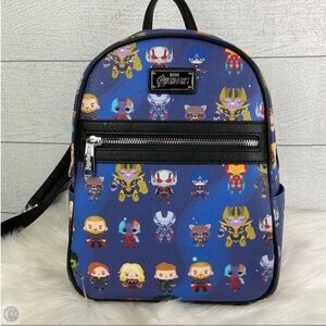 Loungefly Kids Backpack - Blue with Marvel Characters
